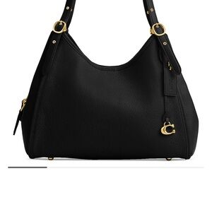 Coach Black Hobo Bag with Gold Hardware